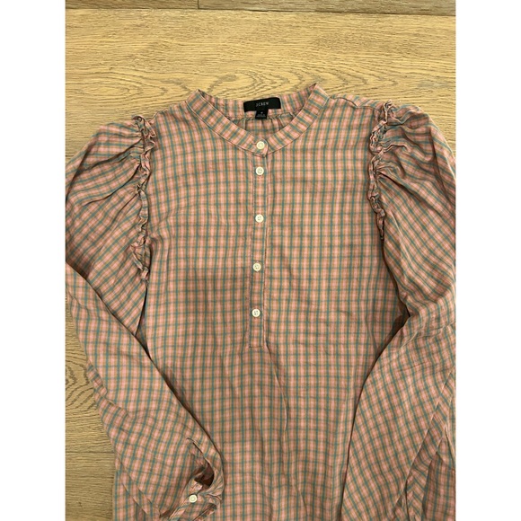 JCrew plaid flannel henly top - Picture 2 of 2